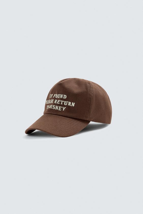 Lambert Cap TEXT CAP HARRY LAMBERT FOR ZARA X DISNEY - Brown | ZARA Singapore