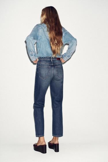 Z.05 RIGID HIGH-WAIST MOM JEANS - Blue by Zara - Image 7