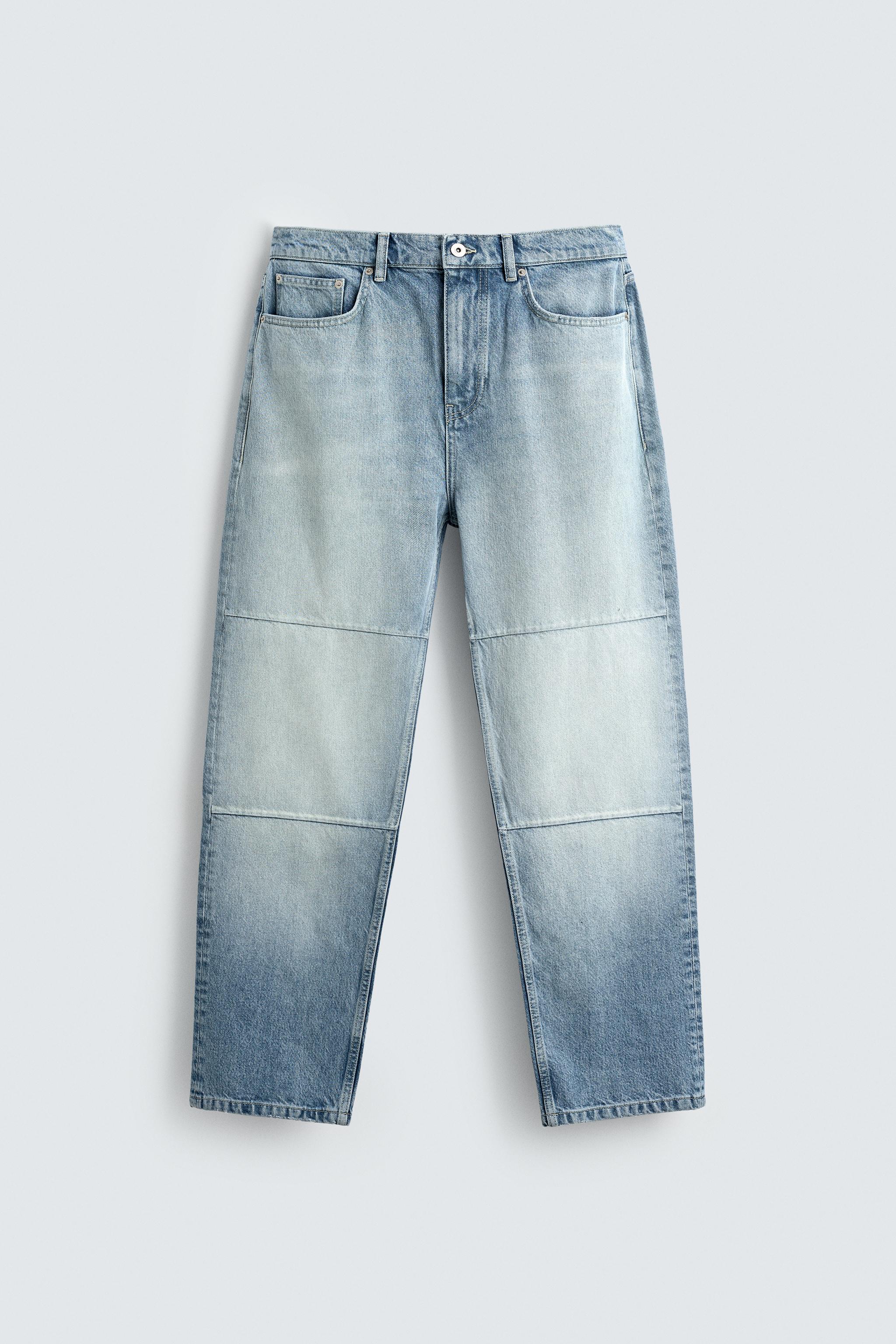 STRAIGHT-LEG JEANS WITH SEAMS - Light blue | ZARA South Africa