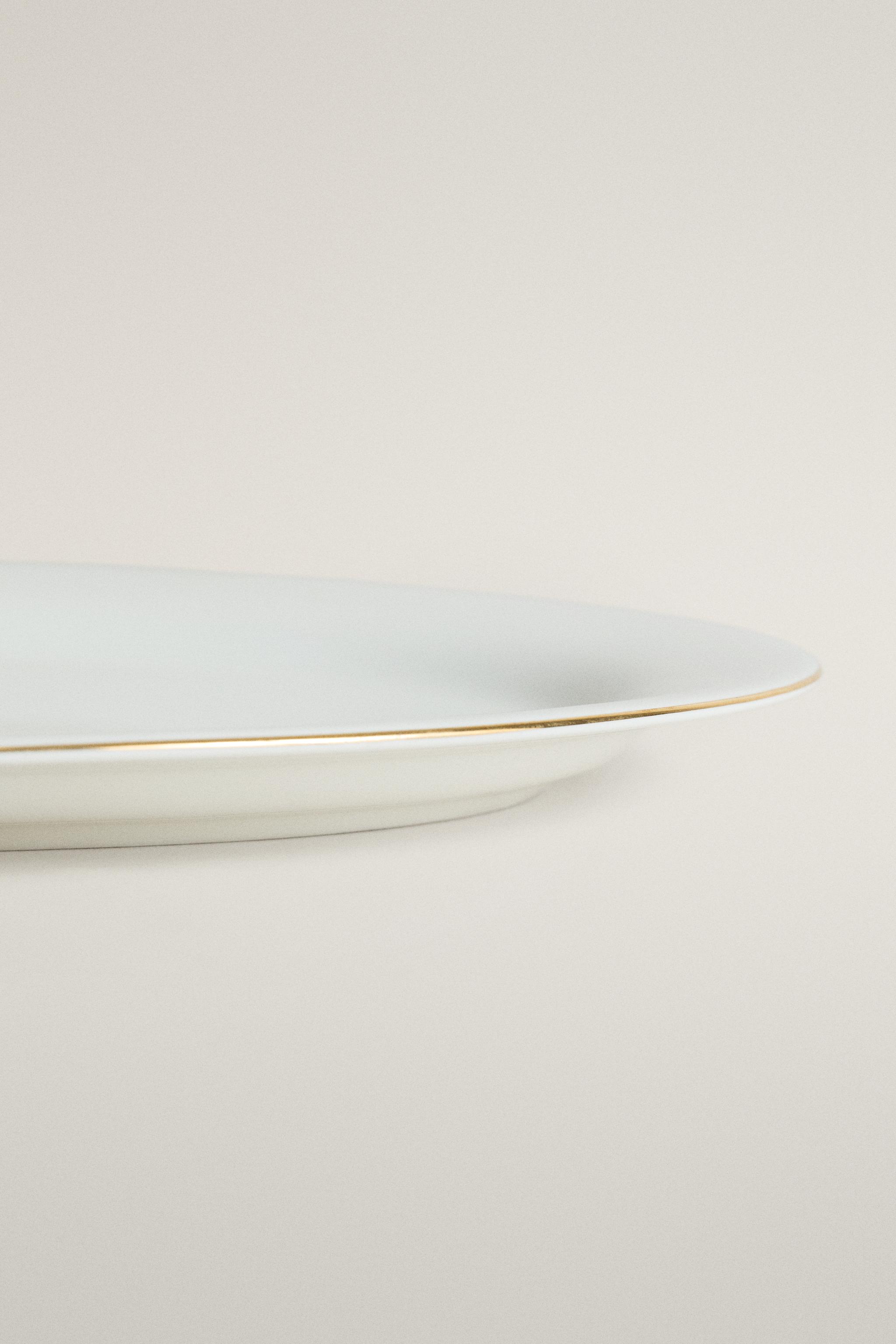 PLAT OVALE PORCELAINE BONE CHINA BORD
