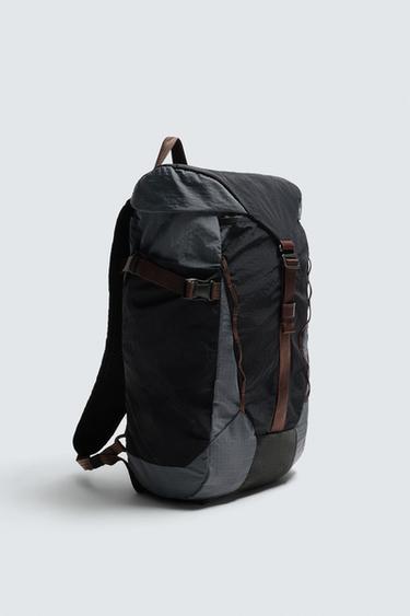 TECHNICAL BACKPACK WITH LEATHER DETAILS AARON LEVINE X ZARA - Multicoloured by Zara