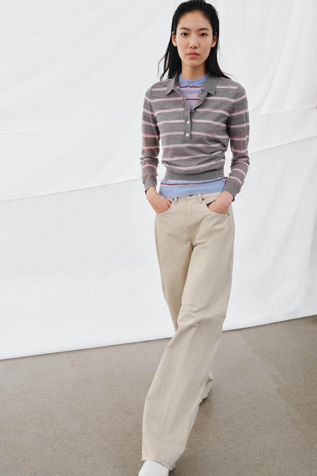 EXTRA-FINE WOOL STRIPED POLO - image 2