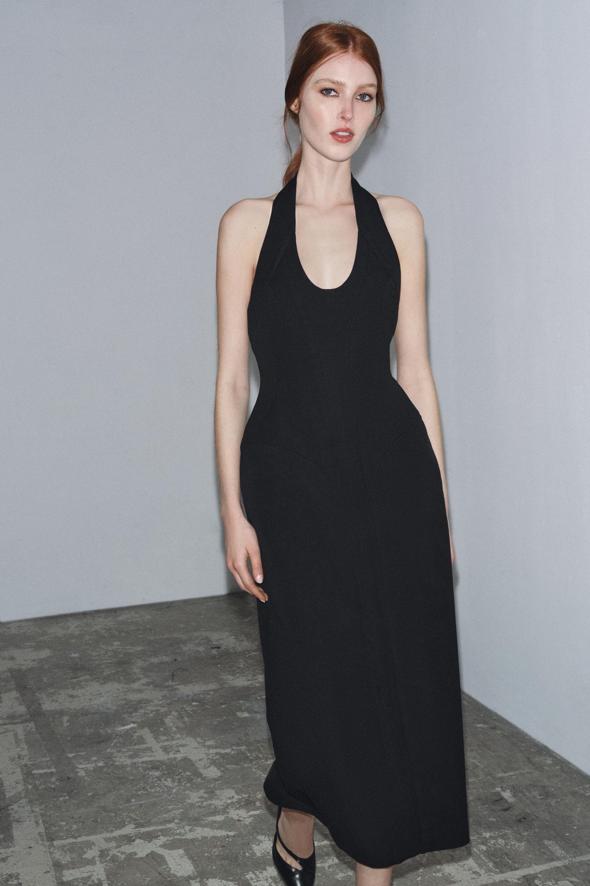 ワンピース ブラック　 S SLY ワンピース FRONT ZIP BACK OPEN S/OP フロント ジップ