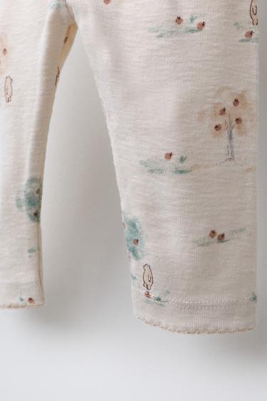 LEGGING IMPRIMÉ FORÊT - Écru de Zara - Image 3