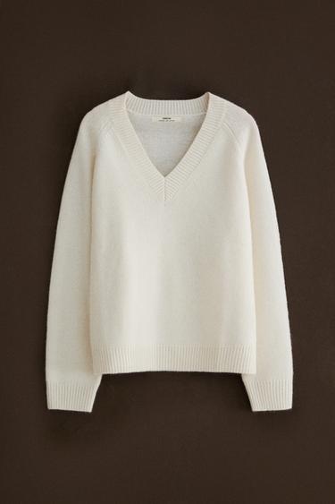 CASHMERE SWEATER - Ecru by Zara - Image 4