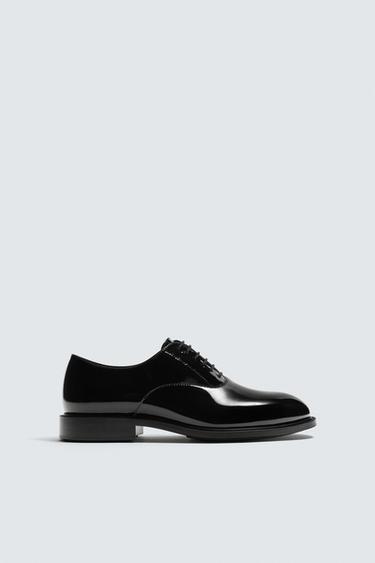 GIÀY TÂY HIỆU ỨNG SƠN MÀI - Đen từ Zara