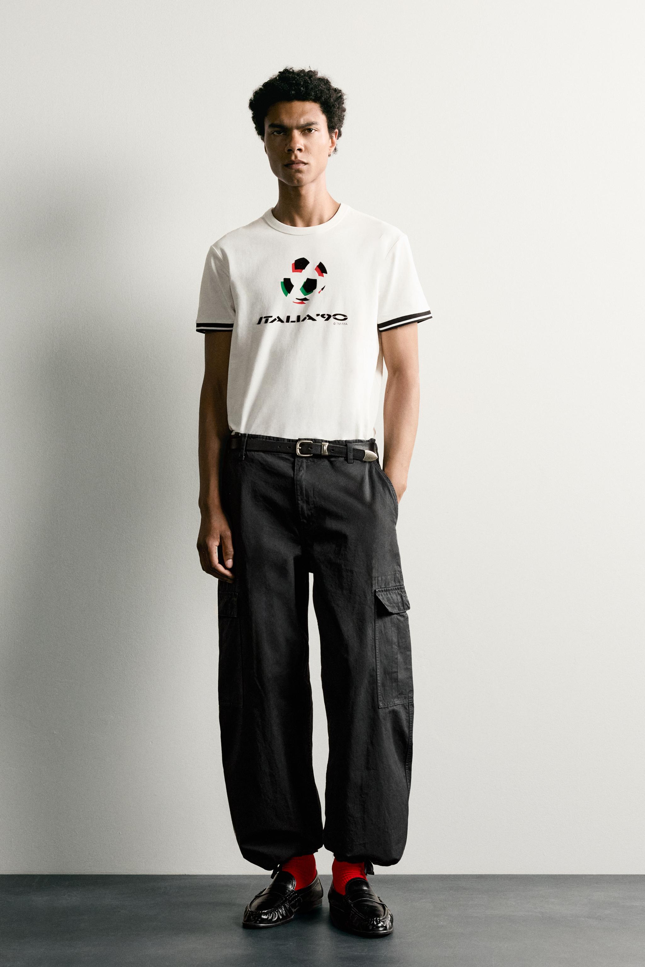 Zara KONTRAST İTALYA 90 FIFA DÜNYA KUPASI™ FIFA KLASİK T-SHIRT