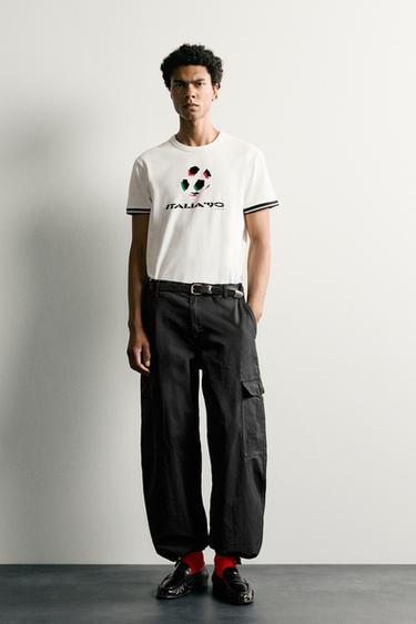 ITALY 90 FIFA WORLD CUP™ FIFA CLASSICS CONTRAST T-SHIRT - White by Zara