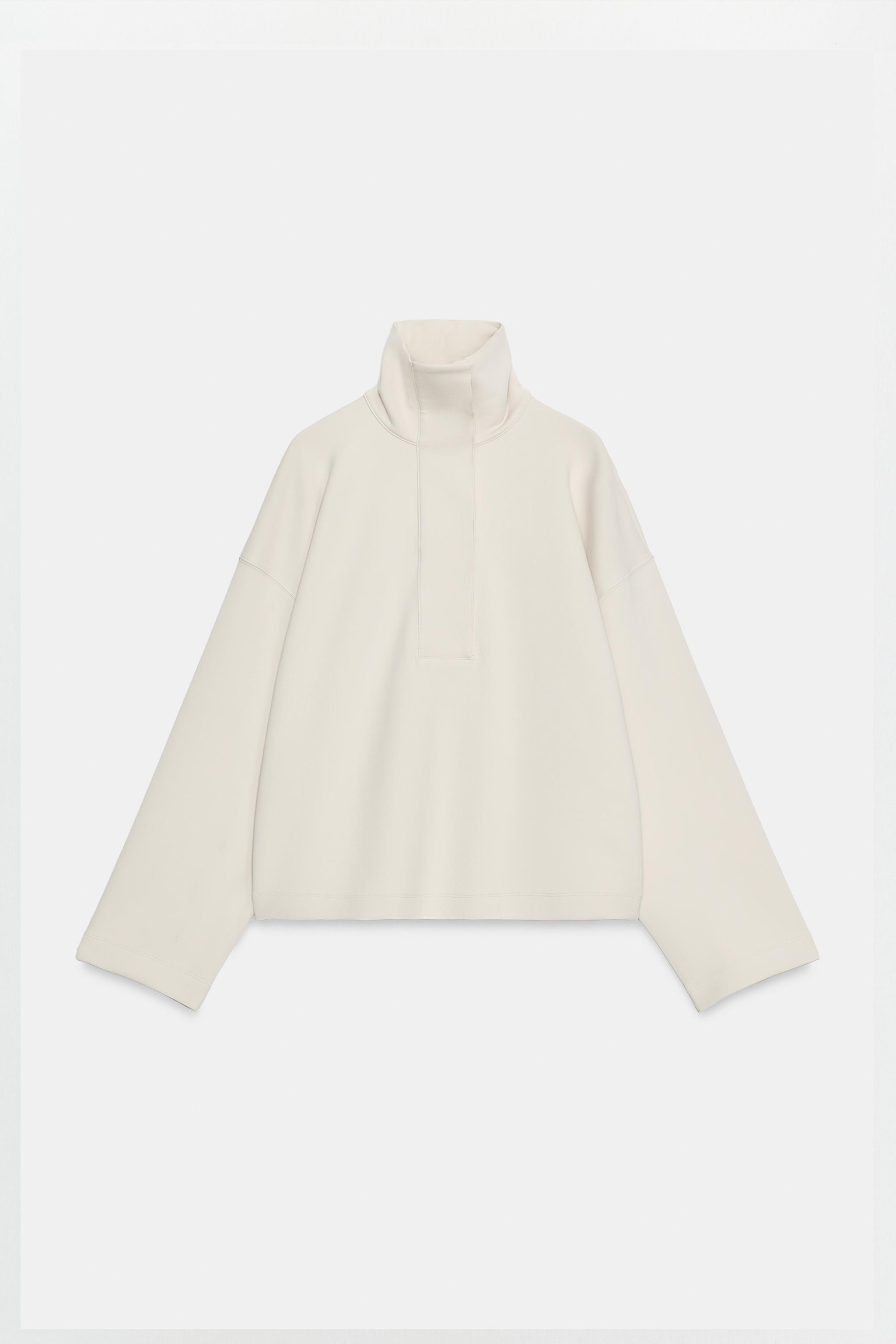 SWEAT COL HAUT INTERLOCK