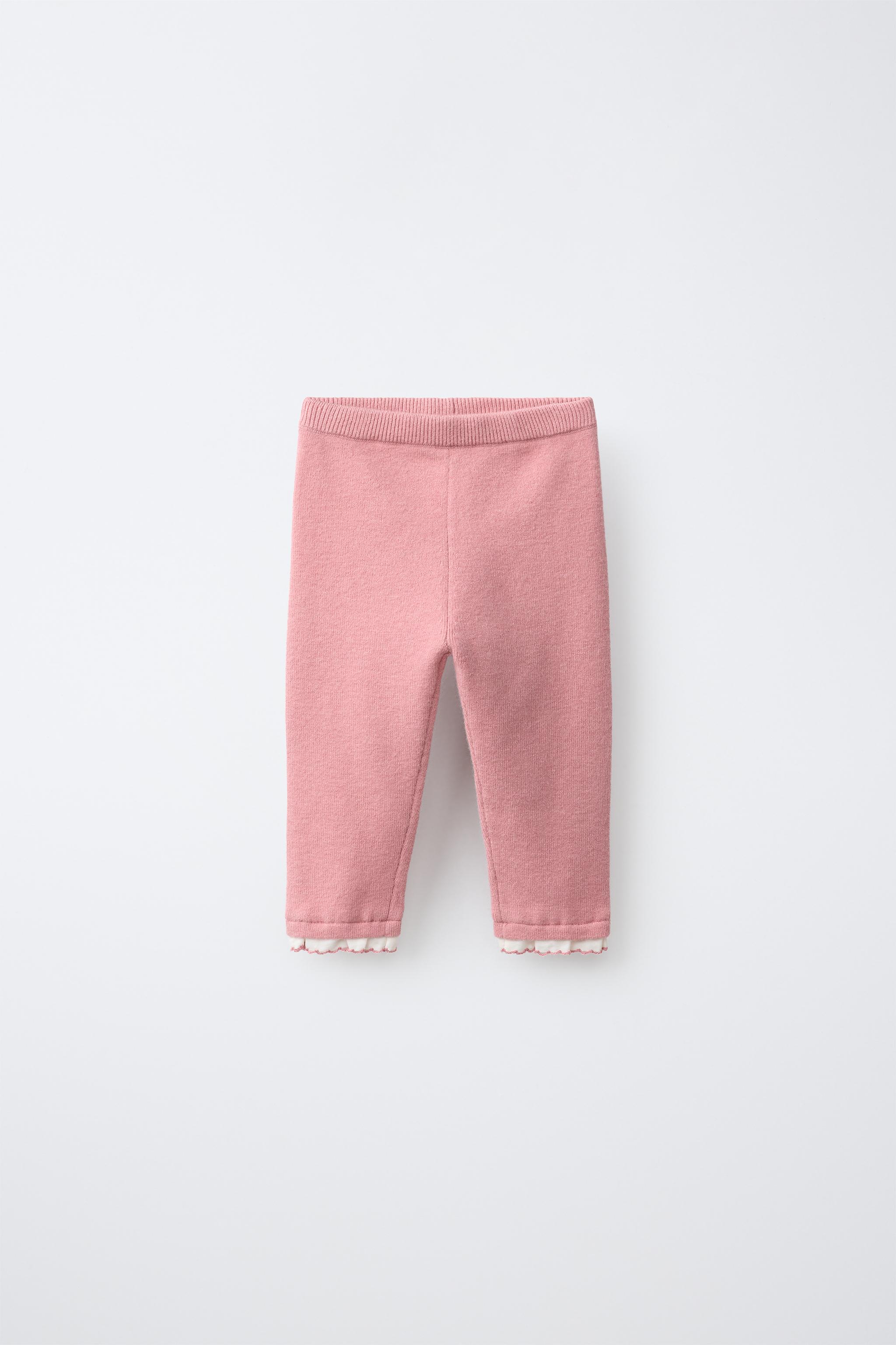 LEGGING EN MAILLE À VOLANTS