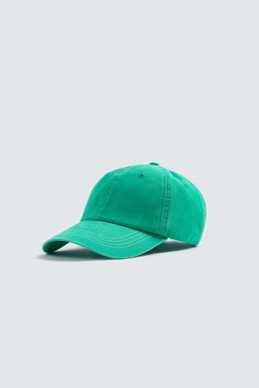 WASHED CAP - Blue green by Zara