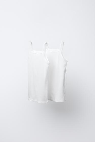 6-14 AÑOS/ PACK DOS CAMISETAS TIRANTES - Blanco roto de Zara