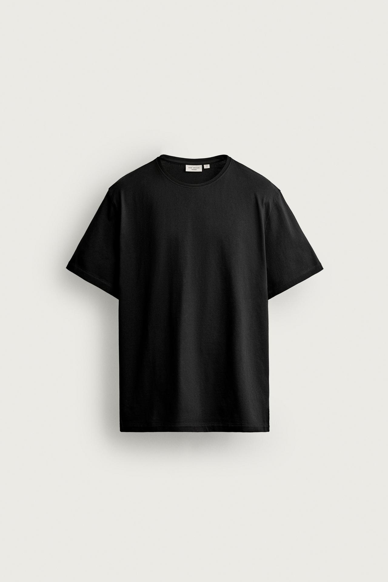 MEDIUM-WEIGHT SUPIMA® T-SHIRT — Black