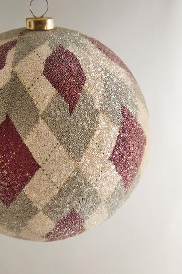 DÉCO SAPIN BOULE LOSANGES NOËL - Multicolore de Zara - Image 3