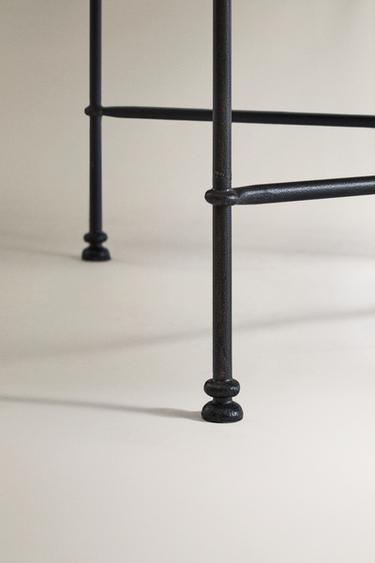 DOUBLE FORGED METAL BENCH - Black by Zara - Image 3