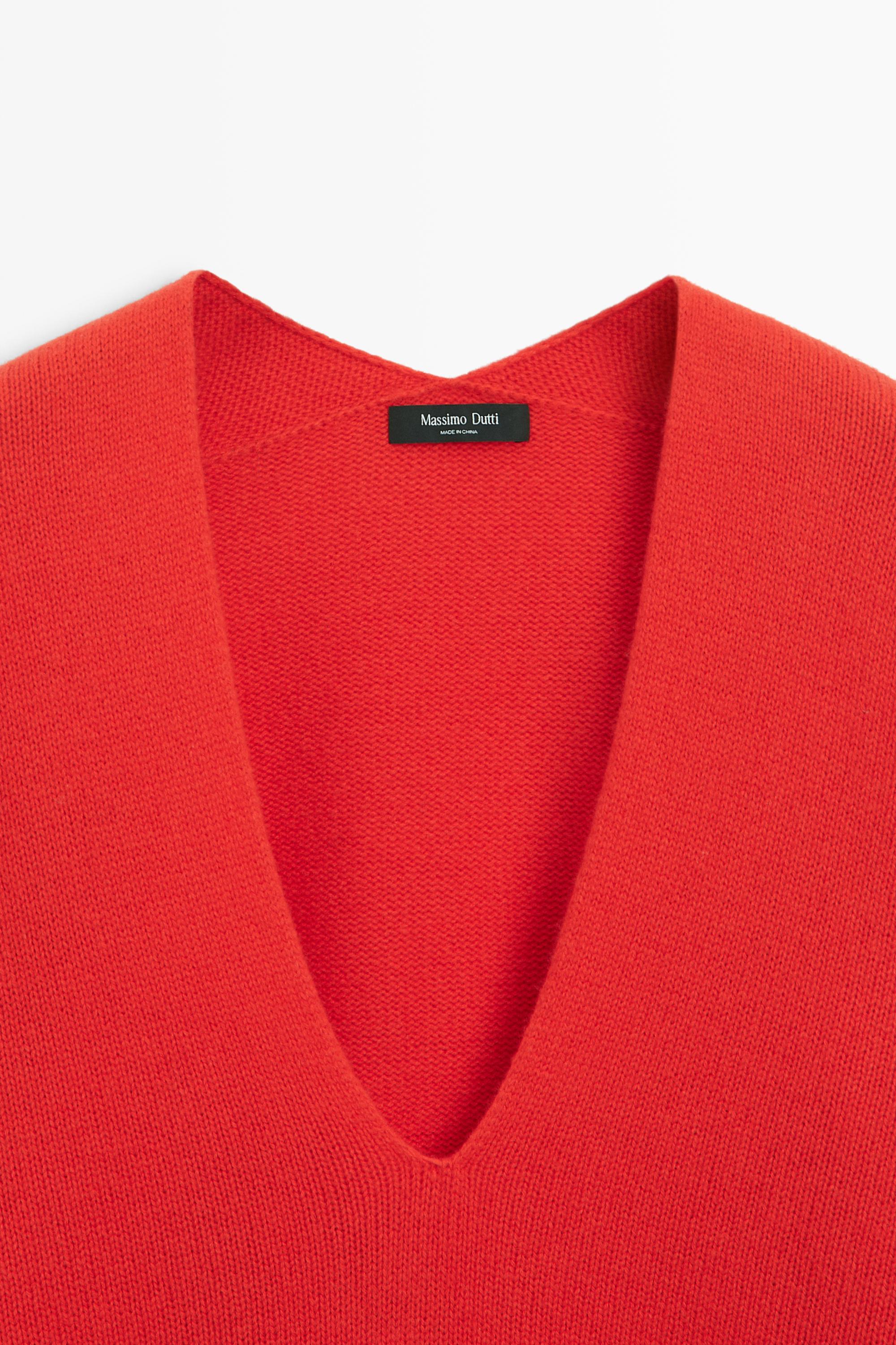 Oversize wool-blend knit sweater