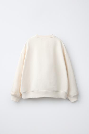 SWEAT FLEUR 3D TULLE - Écru de Zara - Image 1