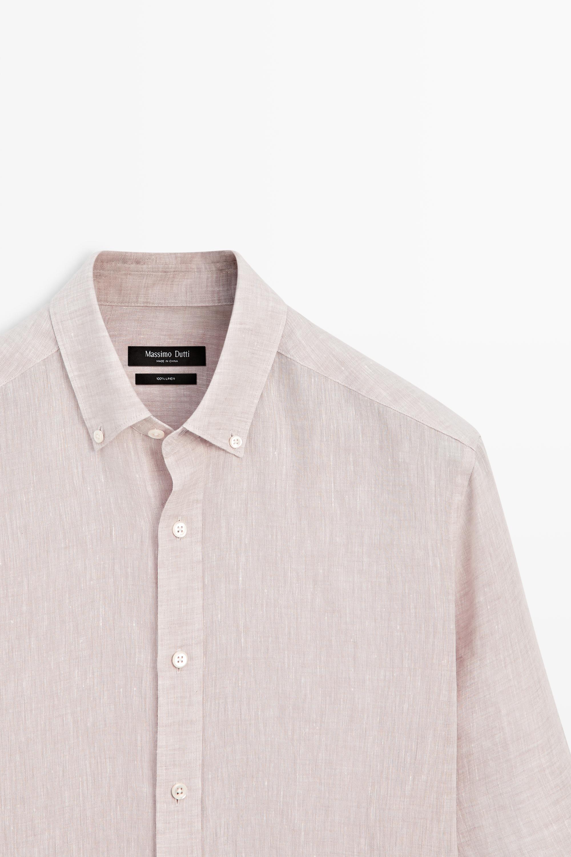 100% Linen regular fit shirt — 136
