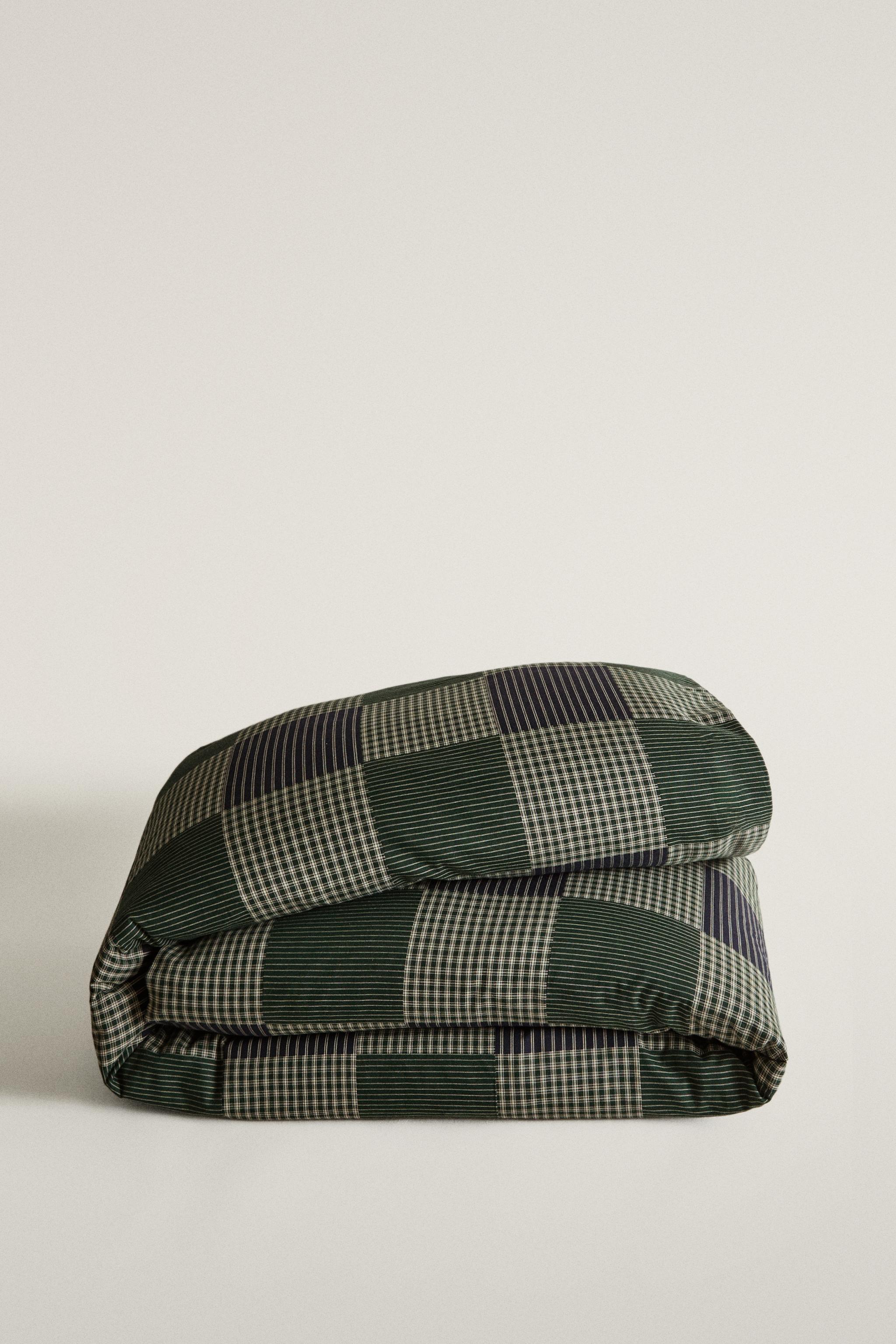 Kids' Cotton Patchwork Christmas Duvet Cover