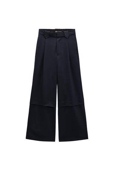 PLEATED TROUSERS