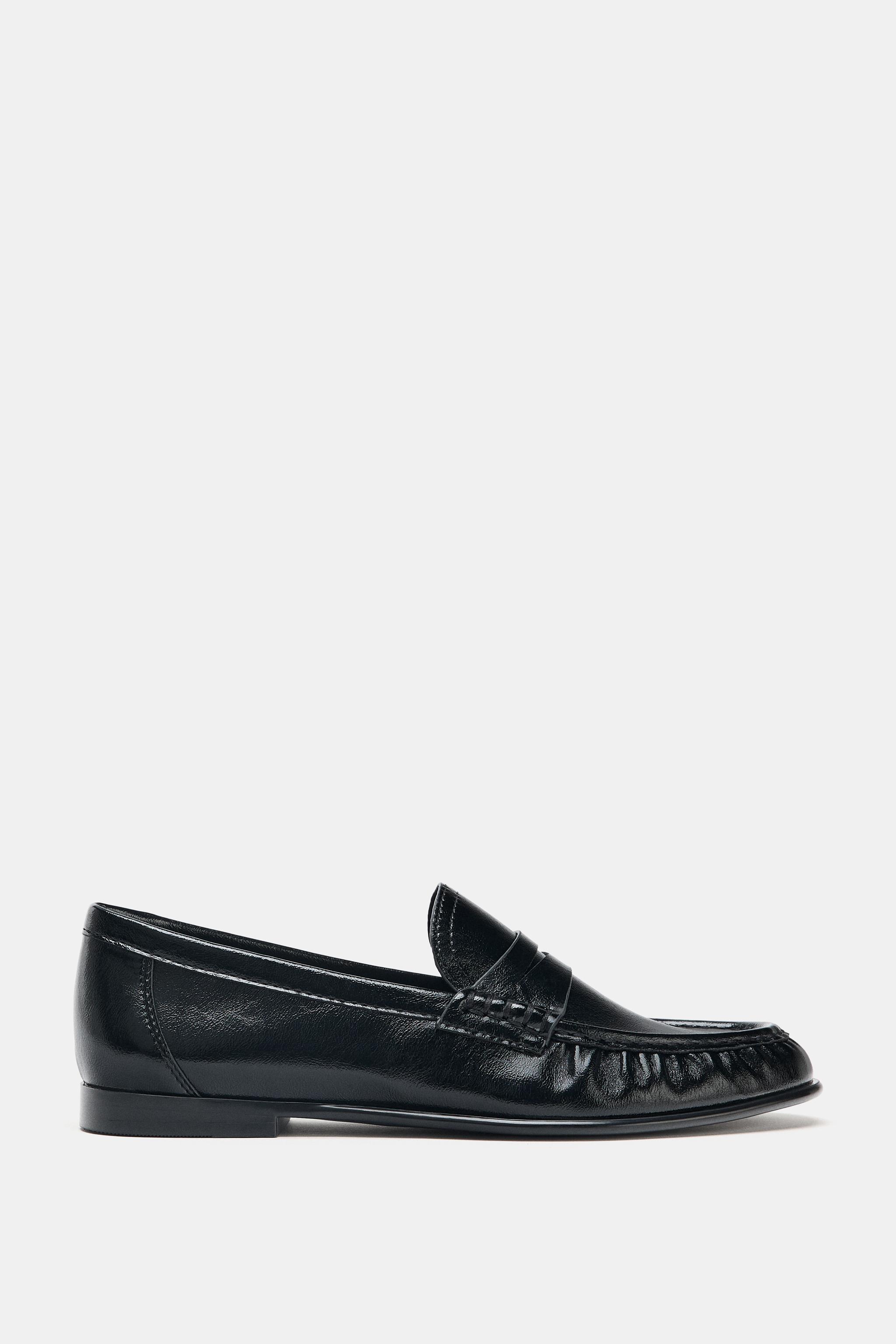 Женские туфли Zara SOFT RUCHED LOAFERS
