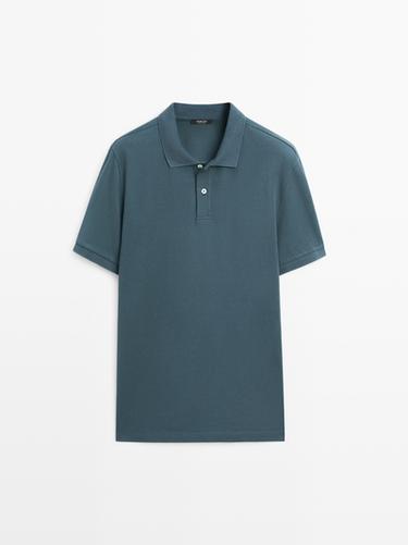 Polo piqué micro estructura algodón -  de Zara