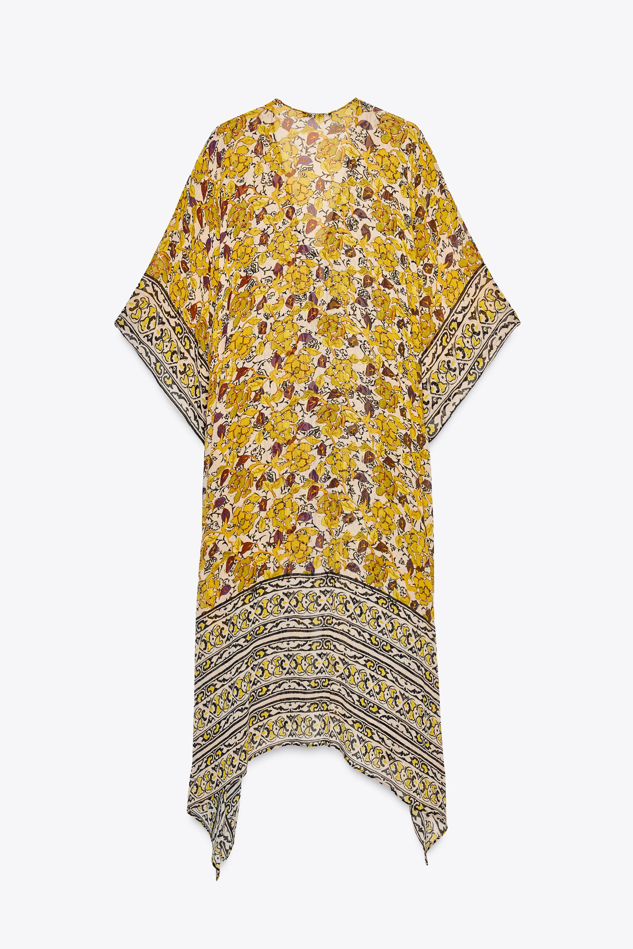 【ZARA】ZW COLLECTION プリント柄カフタンワンピース 02183067330-e2.jpg?ts=