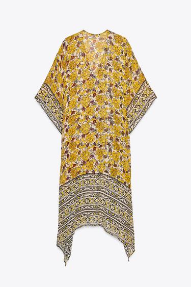 ZW COLLECTION PRINTED KAFTAN DRESS - Multicoloured by Zara - Image 6