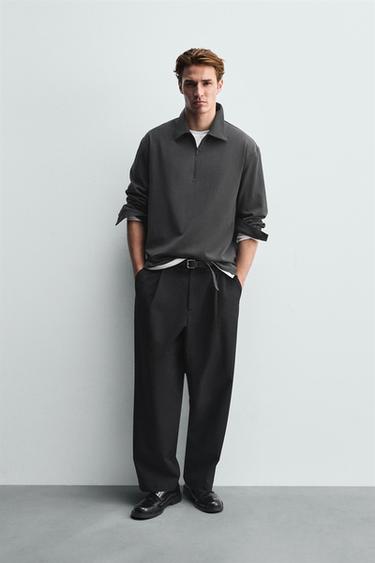 VISCOSE POLO SHIRT - Dark green by Zara - Image 0