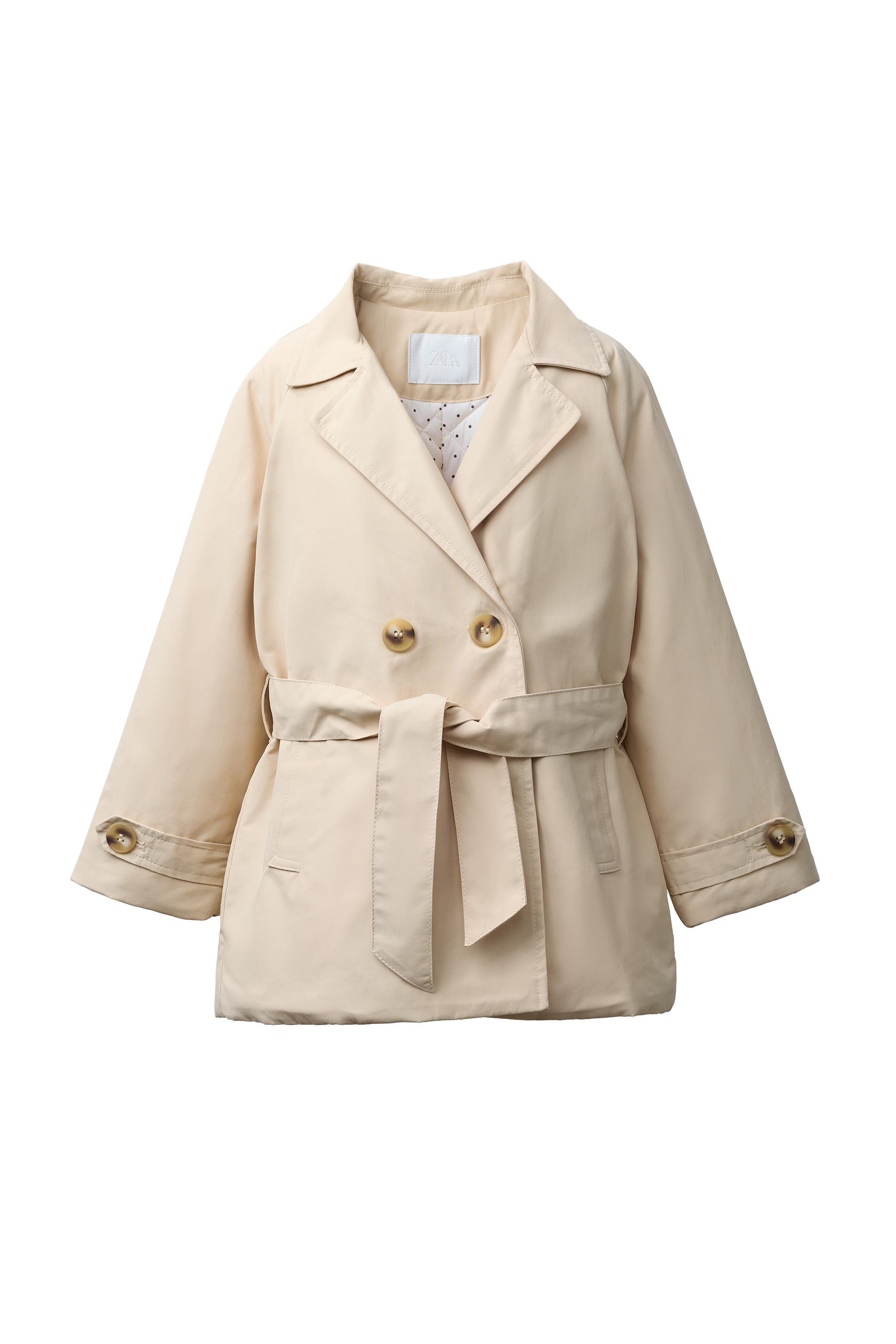 QUILTED BELTED TRENCH COAT - Beige | ZARA United States