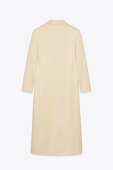 LONG FROCK COAT ZW COLLECTION - Butter by Zara - Image 7