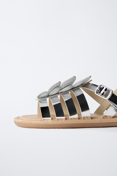 BUTTERFLY SANDALS - Silver by Zara - Image 5