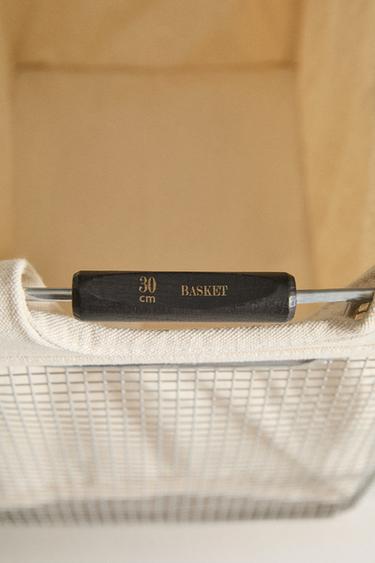 METAL LAUNDRY BASKET - Light grey by Zara - Image 2