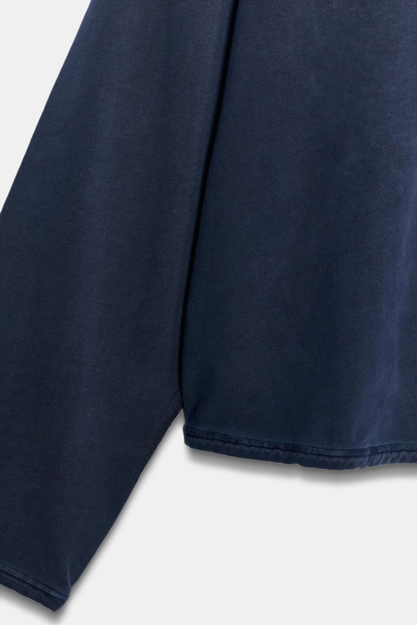 Женское худи Zara Washed Effect, цвет: Тёмно-синий — фото 7