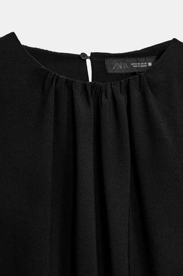 SHORT BALLOON DRESS - Black by Zara - Image 7