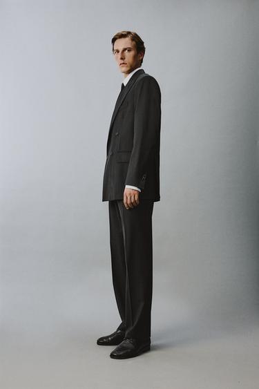 COSTUME À BOUTONNAGE CROISÉ 100% LAINE - 213 de Zara - Image 1