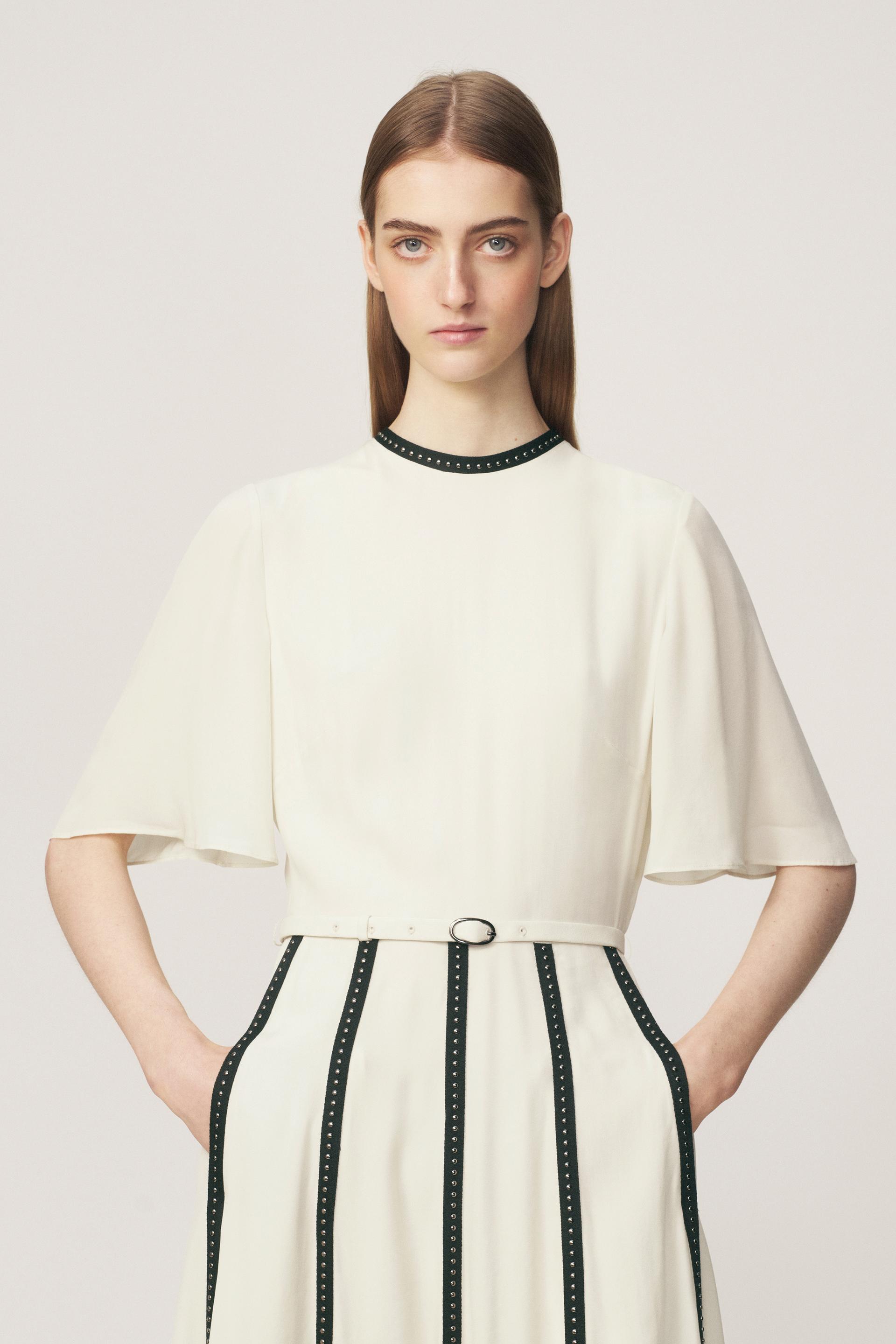 CONTRAST STRAP AND STUD DRESS - THE ITEM ZARA WOMAN thumbnail 5