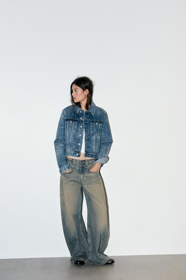 TRF LOW-RISE BAGGY JEANS - Blue by Zara - Image 0