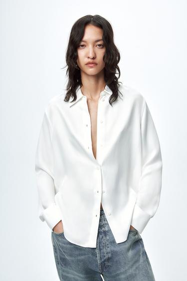 white shirts womens zara