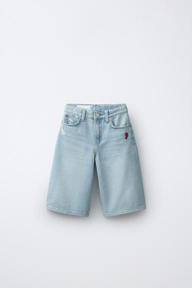 BERMUDA DENIM LARGA PENN © - Azul claro de Zara - Imagen 0