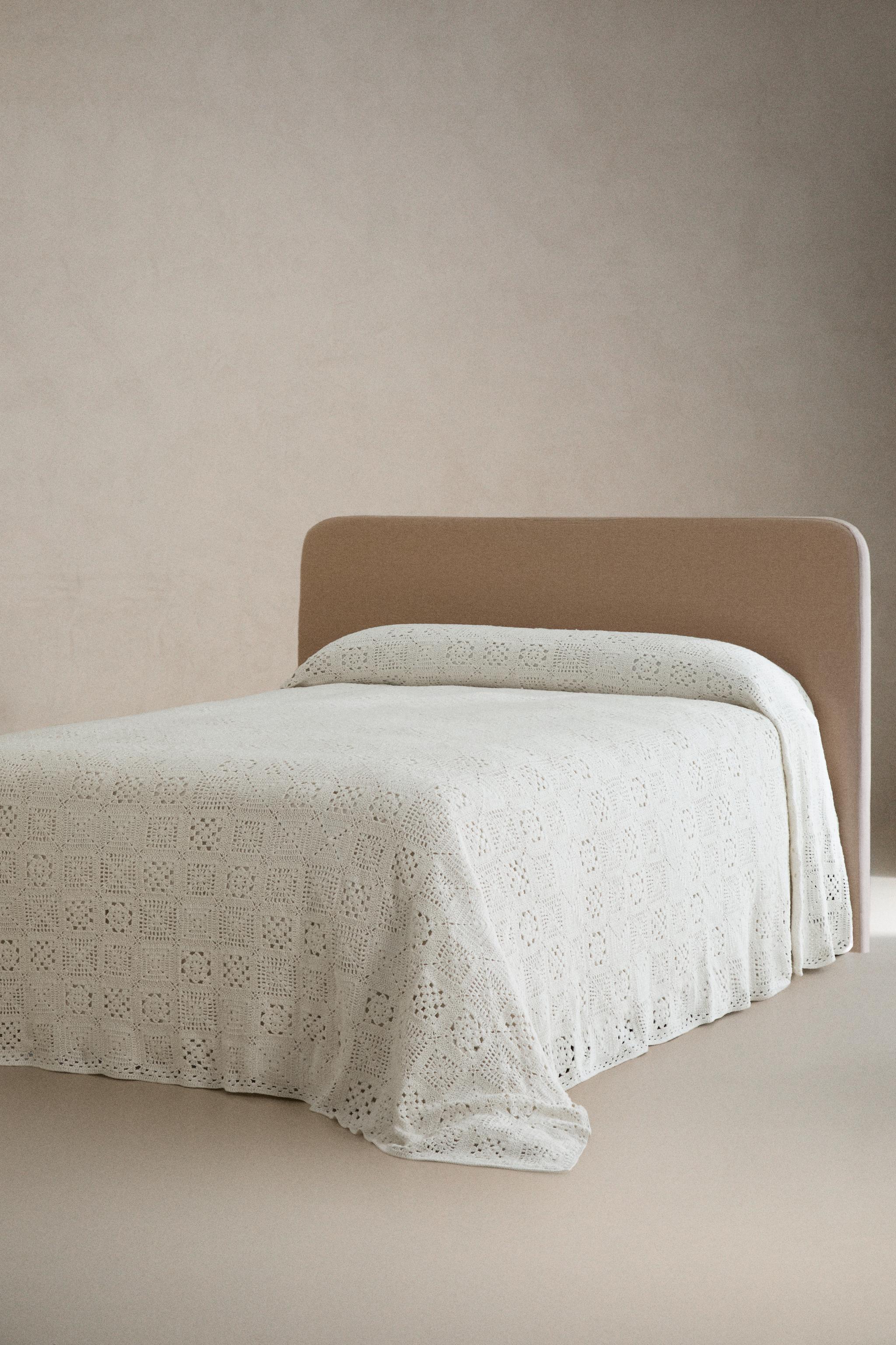 COUVRE-LIT COTON CROCHET PATCHWORK