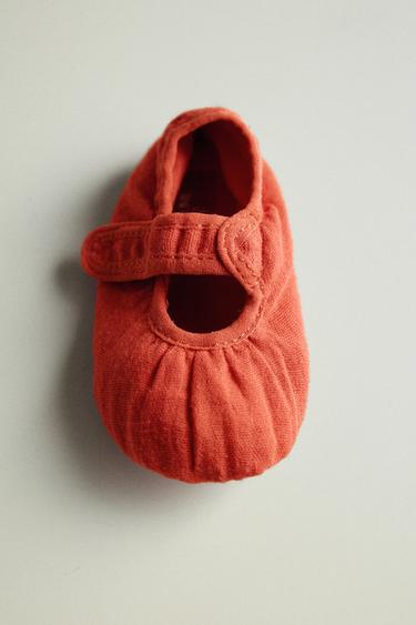 Zara FABRIC BOOTIES - Pink