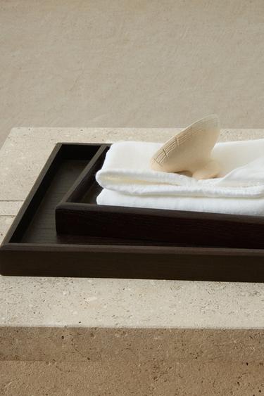 PLATEAU DE BAIN BOIS - Marron foncé de Zara - Image 6