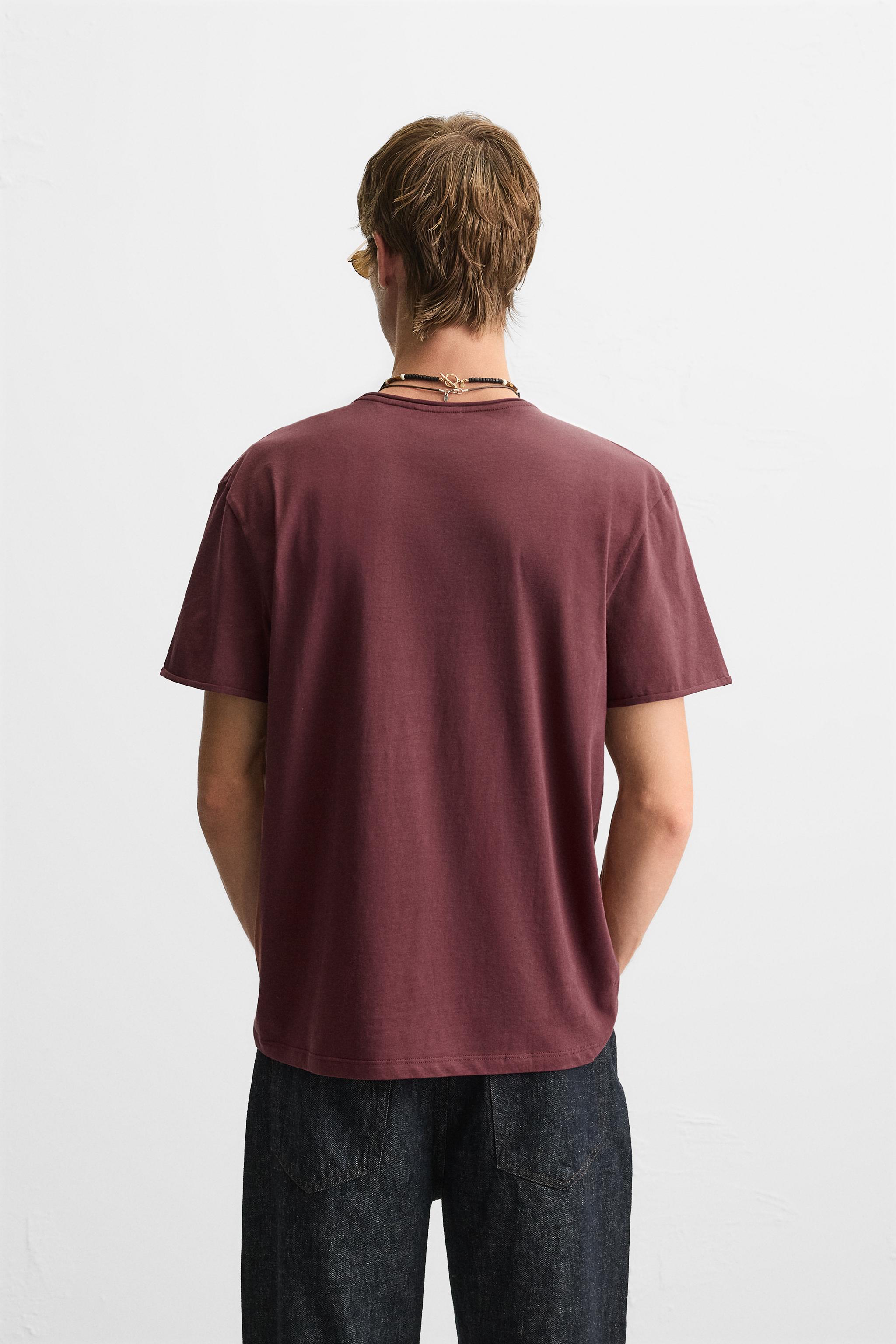BASIC T-SHIRT WITH IRREGULAR HEM