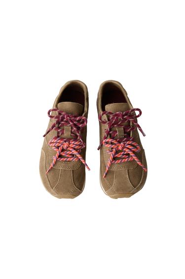 LEATHER BAREFOOT SNEAKERS — Brown 2