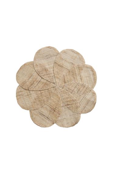FLOWER RAMIE PLACEMAT - Light beige by Zara