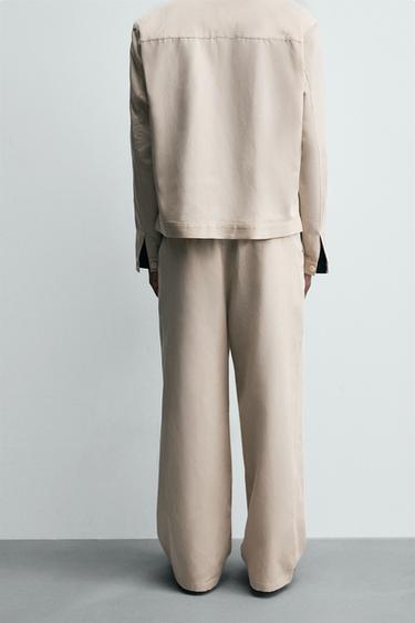 PANTALON COUPE DÉCONTRACTÉE - Beige de Zara - Image 2