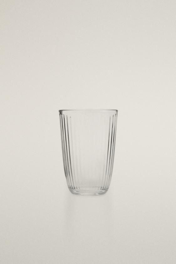 VERRE À SODA LIGNES - Transparent de Zara - Image 0
