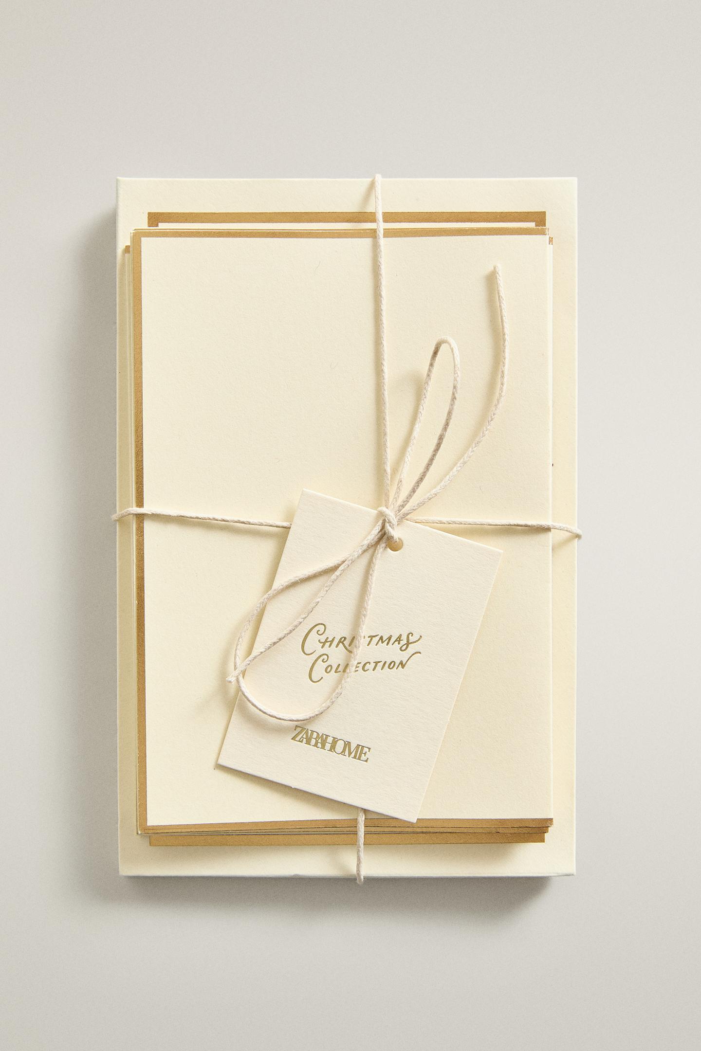 Zara Pack OF Christmas Cards and Envelopes (Pack OF 8), цвет: Белый — фото 4