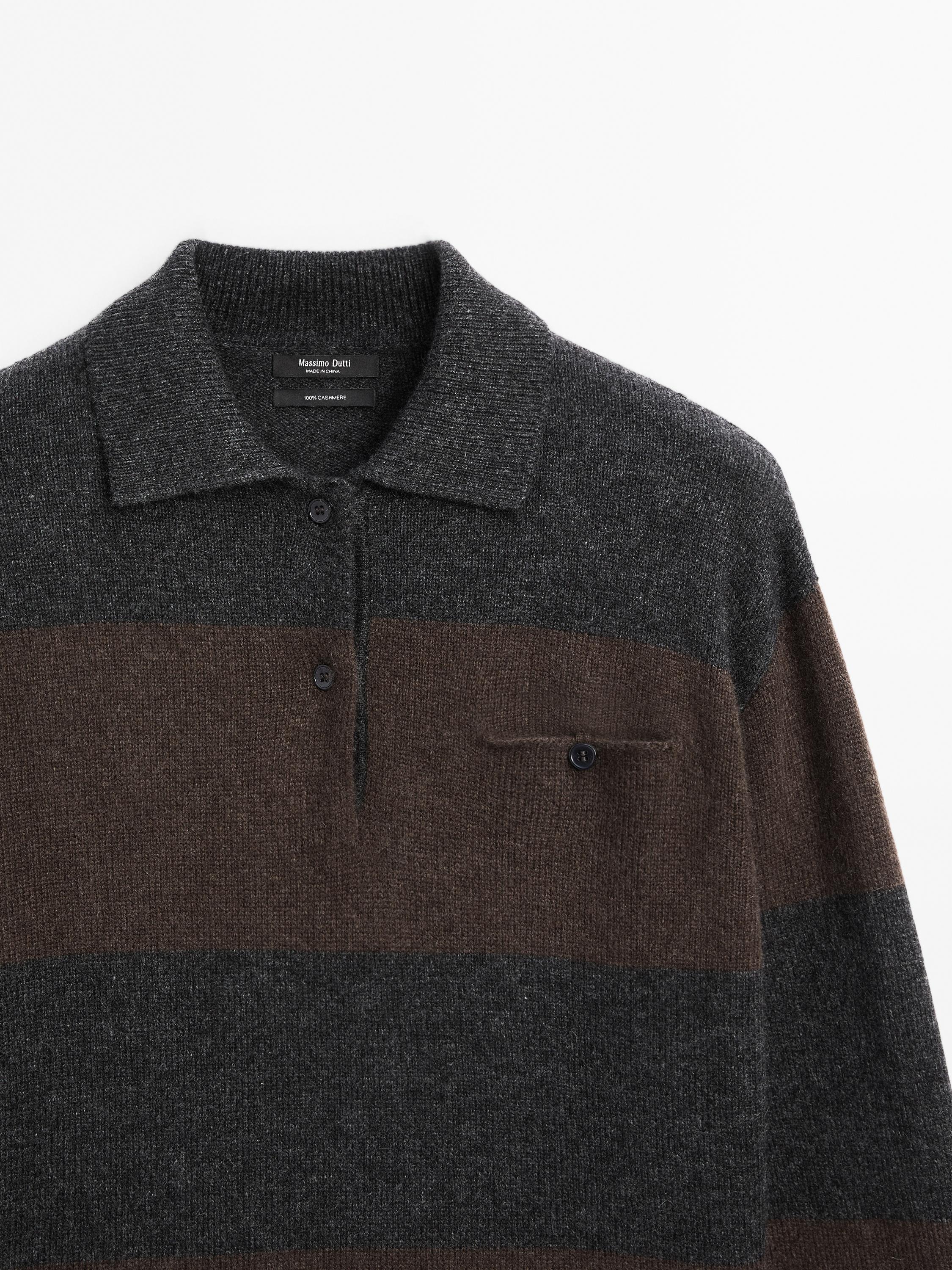 100% cashmere sweater with pocket detail
